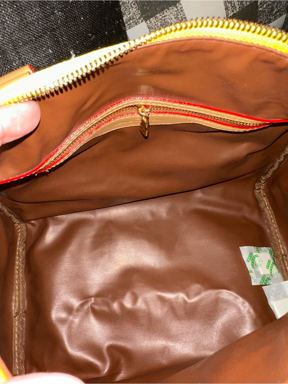 Leather speedy Bag - yellow Not authentic - Picture 4 of 8